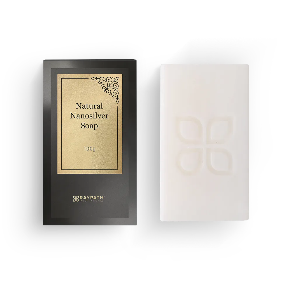 Raypath nano silver baltas muilas kūnui dėžutėje, 100 g