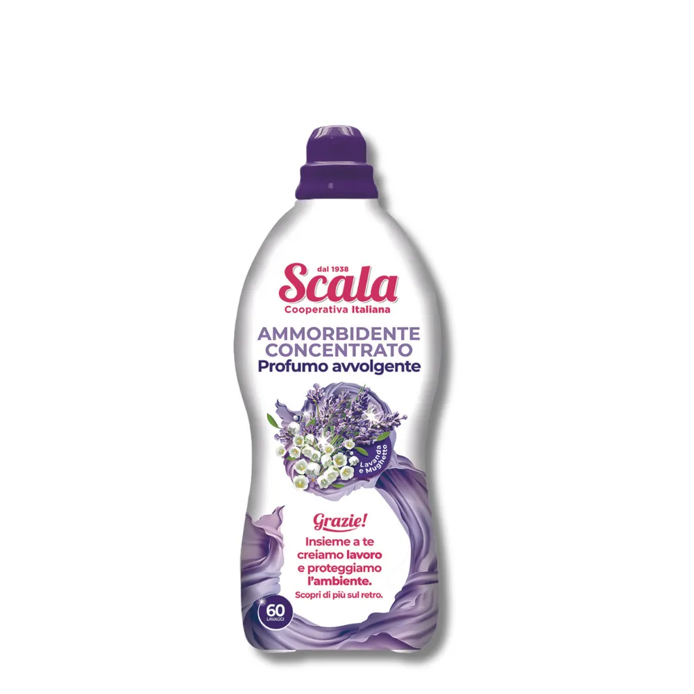 Koncentruotas skalbinių minkštiklis Levandos ir Pakalnutė SCALA (60 skalbimų) 1500ml