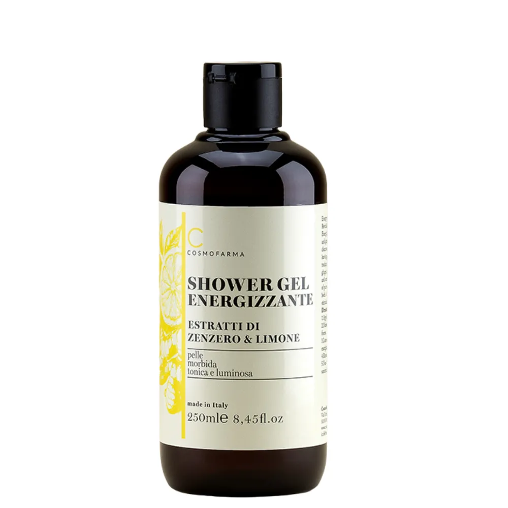 Energizuojantis dušo gelis su imbiero ir citrinos ekstraktais Cosmofarma 250 ml