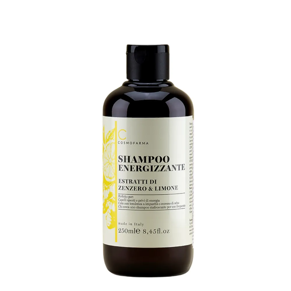 Energizuojantis šampūnas su imbiero ir citrinos ekstraktais Cosmofarma 250 ml