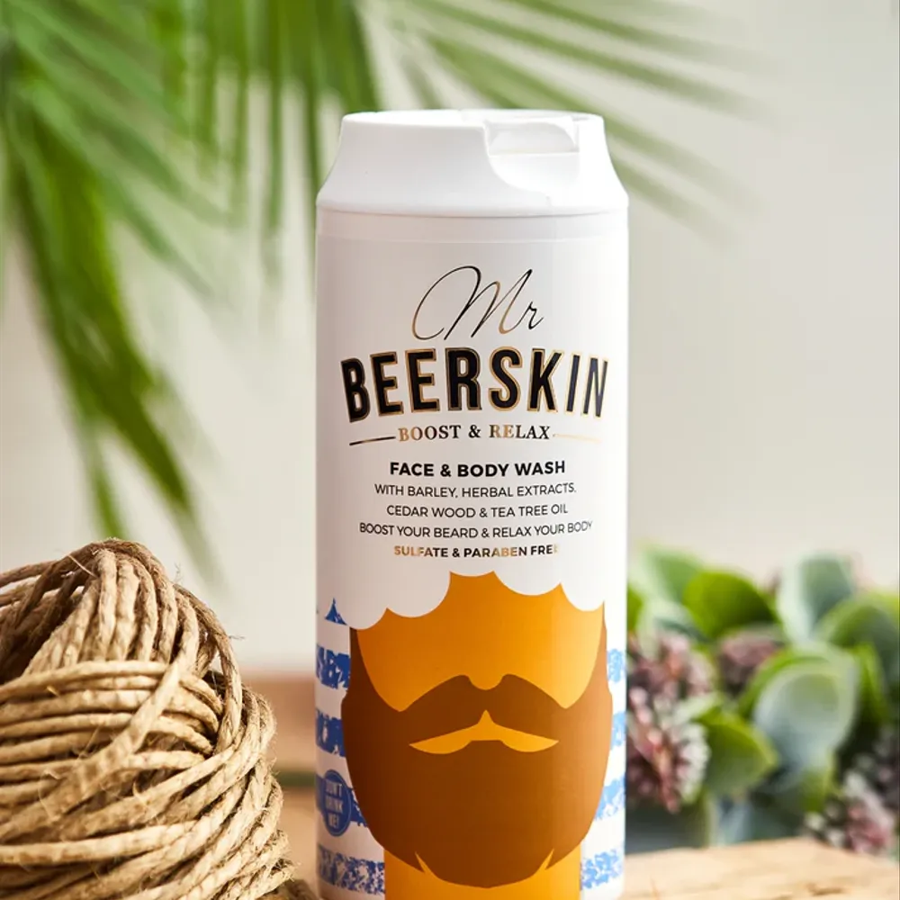 Mr. Beerskin veido ir kūno prausiklis (440ml)