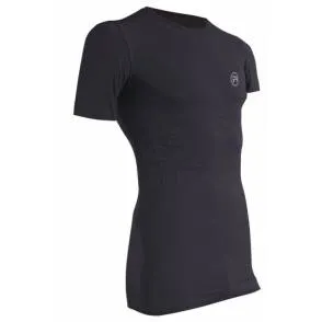 Multisport termo palaidinė trumpomis rankovėmis, juodos spalvos