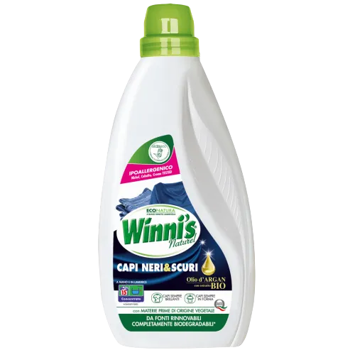 Ekologiškas skalbiklis juodiems ir tamsiems audiniams 750 ml. (15 skalbimų)