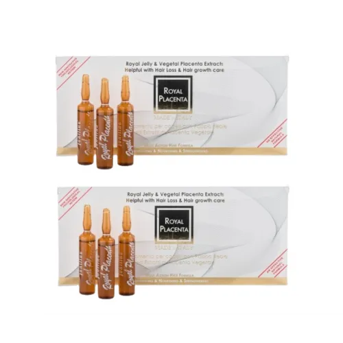 Karališkas serumas nuo plaukų slinkimo ROYAL PLACENTA 12x10ml (2MĖN KURSAS)