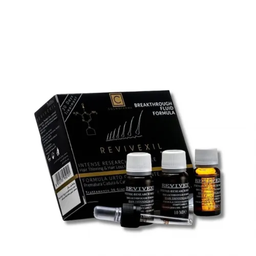 Plaukų plikimą stabdanti serumų terapija REVIVEXIL 3x10ml