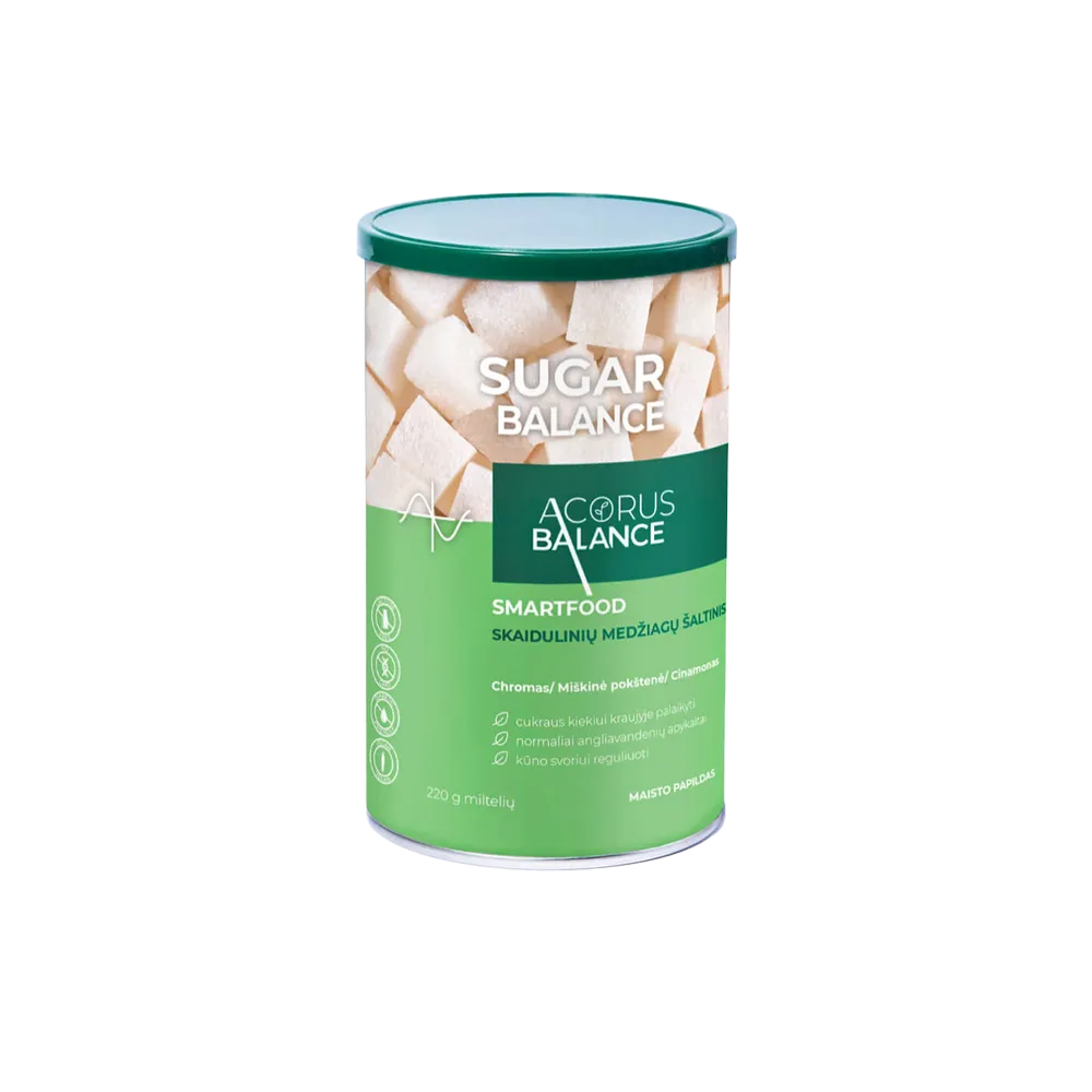 FIBER SUGAR BALANCE skaidulos, cukraus kiekiui kraujyje palaikyti, 220 g