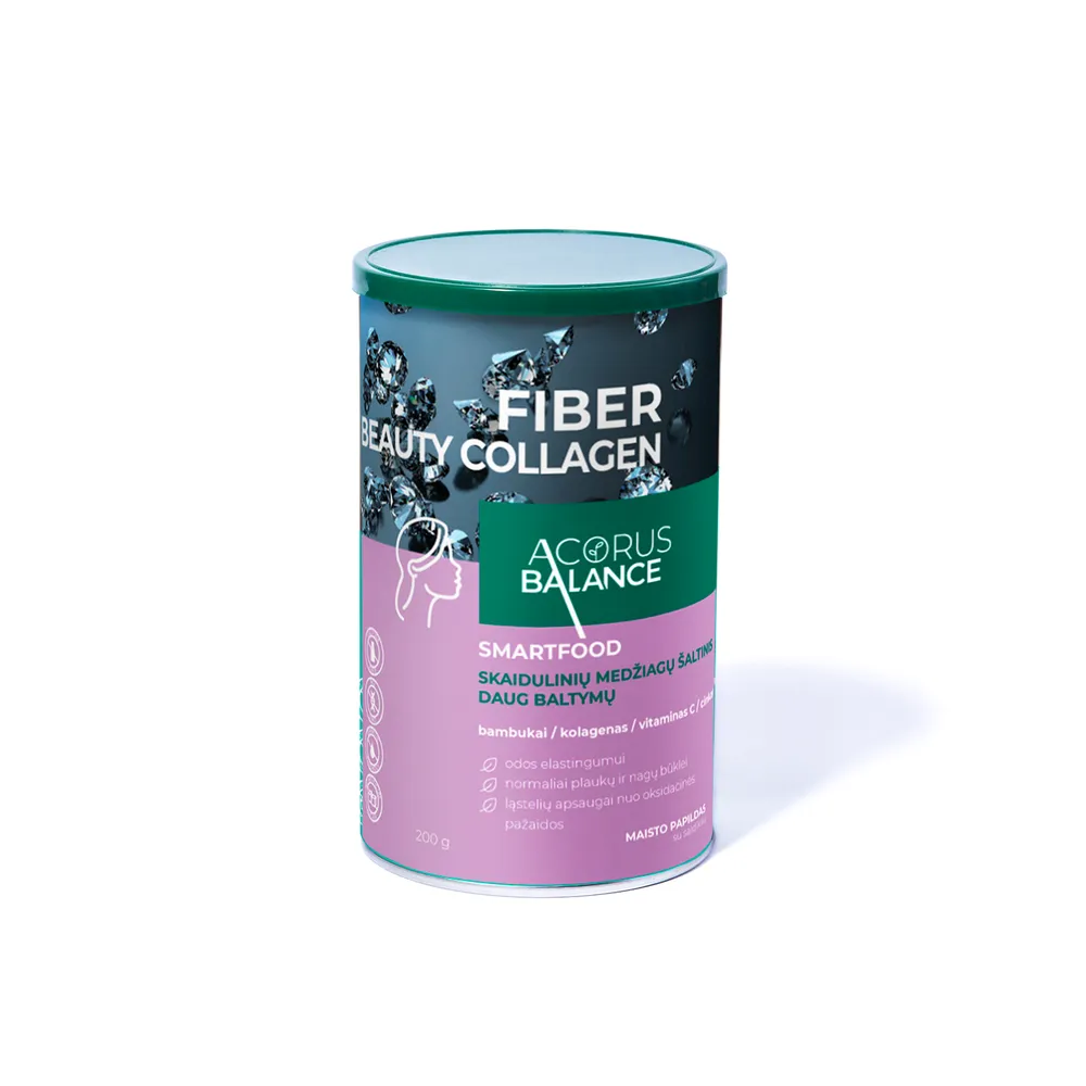 FIBER BEAUTY COLLAGEN skaidulos, odai-plaukams-nagams