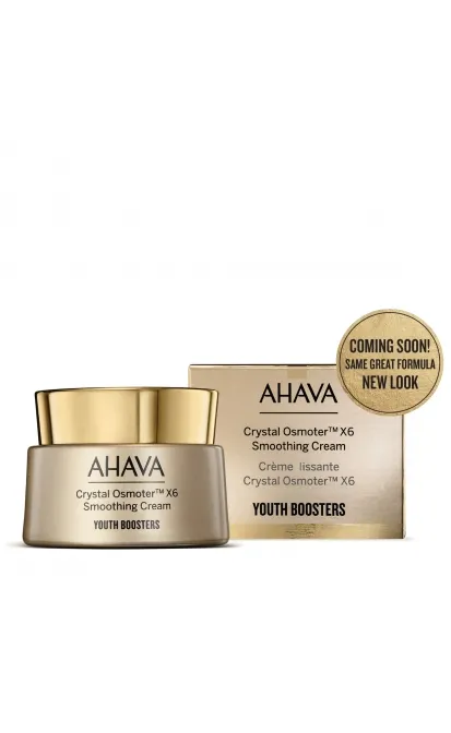 AHAVA YOUTH BOOSTERS CRYSTAL OSMOTER™ X6 ODOS TEKSTŪRĄ GERINANTIS VEIDO KREMAS, 50 ML