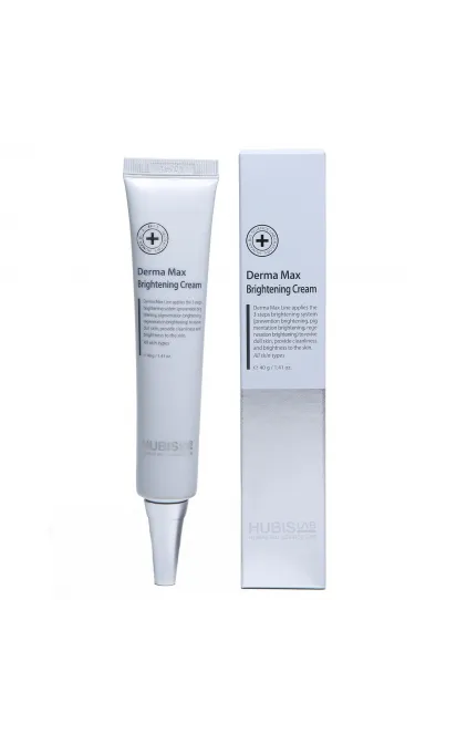 HUBISLAB DERMA MAX ŠVIESINAMASIS VEIDO KREMAS, 40 G