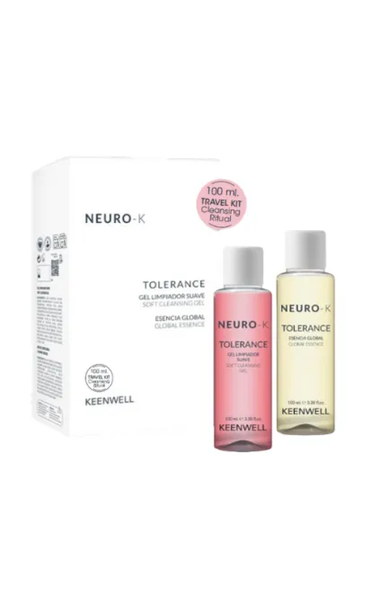 KEENWELL NEURO-K TOLERANCE (ŠVELNUS VALOMASIS GELIS 100ML + ESENCIJA 100ML) KELIONINIS RINKINYS
