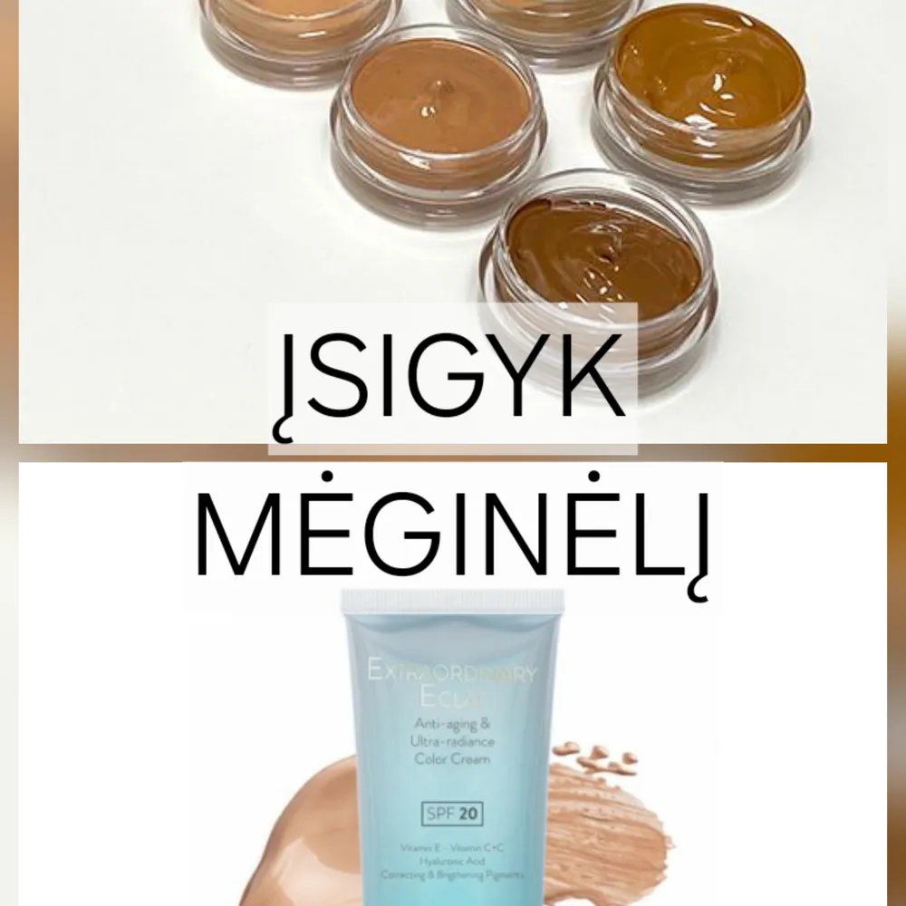 Idealus visoms ! KEENWELL EXTRAORDINARY ECLAT EE SPF 20, 40 ml (Nr. 3)- MĖGINĖLIS 3 ml