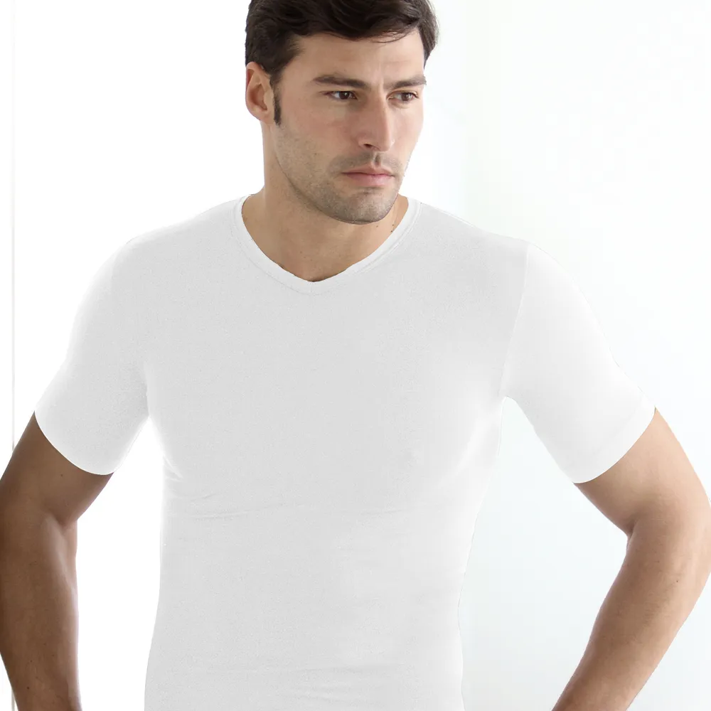 Vyriška palaidinė trumpomis rankovėmis, 200023 balta