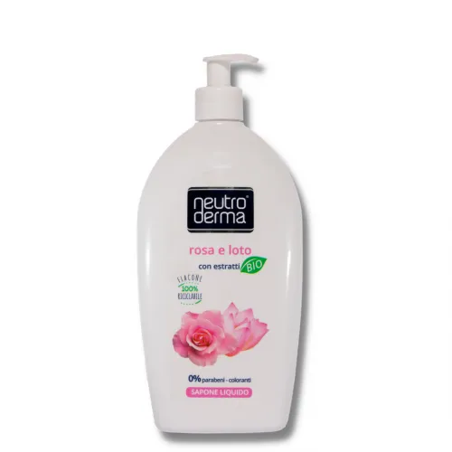 BIO muilas veidui ir rankoms Lotosas ir Rožė Neutro Derma 1000ml