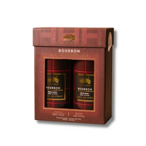 Dovaninis kūno priežiūros rinkinys Burbonas, Alchimia 500ml+ 500ml