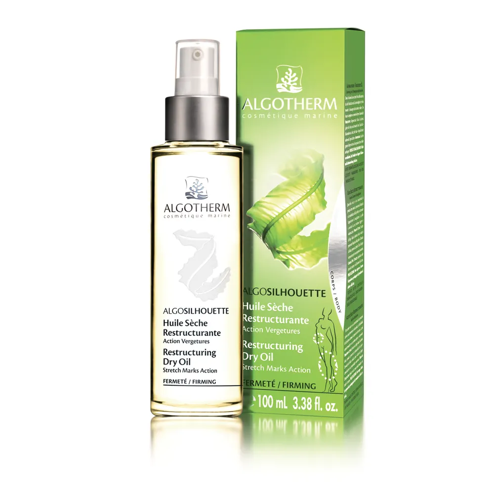 Nuo strijų. Sausas aliejus, didinantis odos elastingumą ir stangrumą, Algotherm 100ml