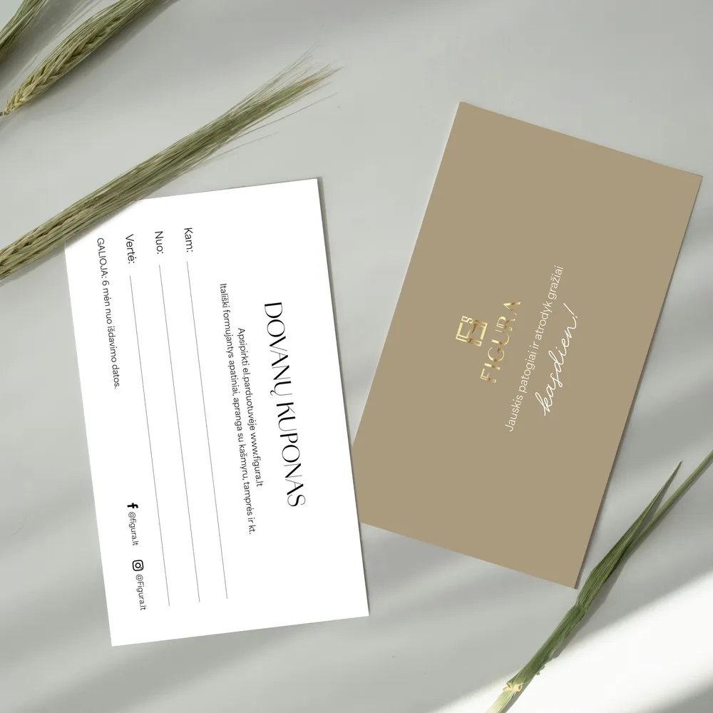 Popierinis Dovanų kuponas voke 50€ vertės (siunčiame paštomatu/kurjeriu)